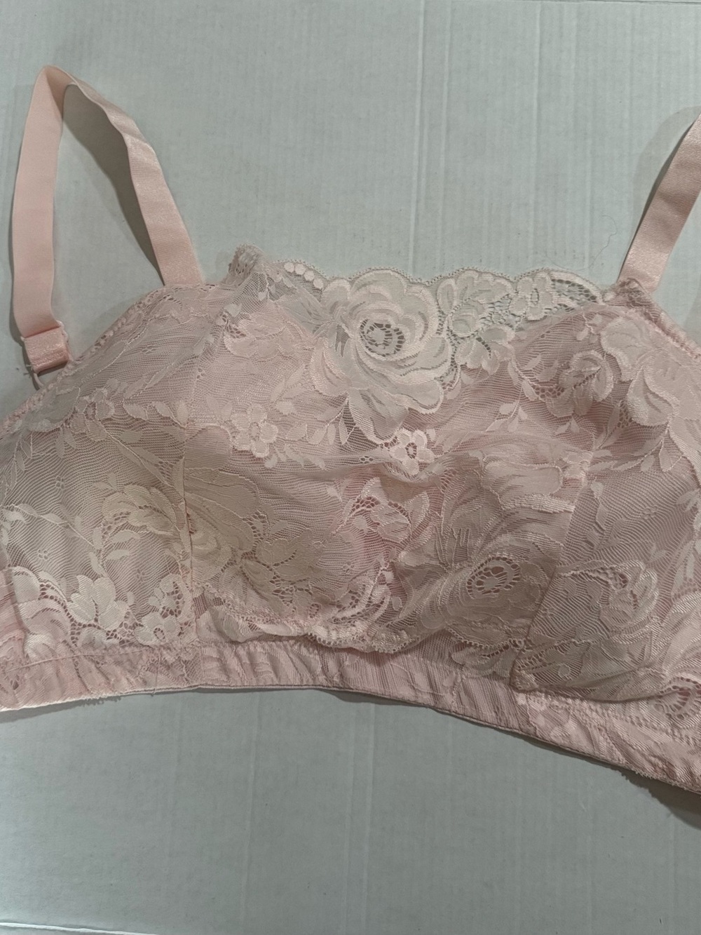 Lace Bralette in Blush Pink - Women's Intimates Sz 42DD
